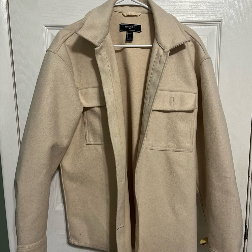 Forever 21 Men's Tan Shirt Jacket